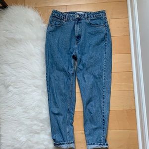 Zara distressed mom jean